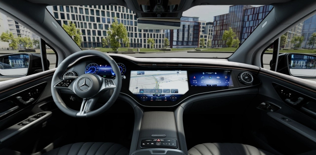 벤츠 ‘EQE 350+ SUV’ 실내. 벤츠코리아 제공