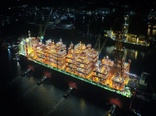 삼성중공업이 건조한 FLNG. 부산일보DB