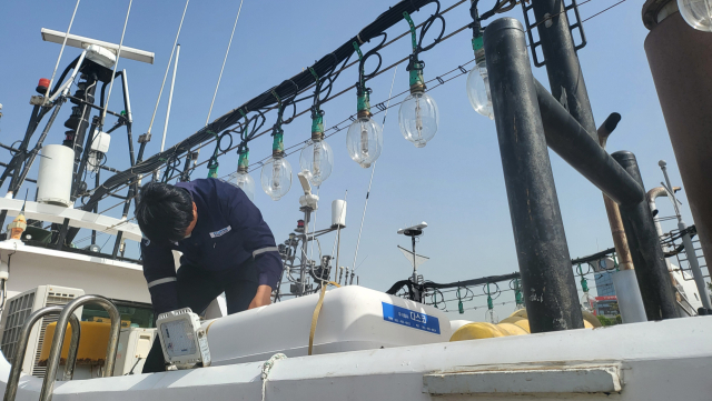 2025년 한국해양교통안전공단(KOMSA)이 낚시어선의 구명설비 관리 실태를 점검 중인 모습. KOMSA 제공