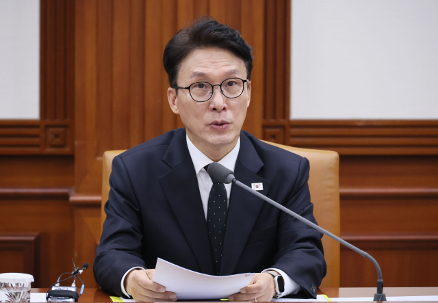 김민석 국무총리가 5일 서울 종로구 정부서울청사에서 열린 국가정책조정회의에서 발언하고 있다. 연합뉴스