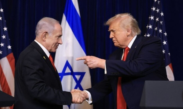 네타냐후와 트럼프. 팜비치 <미국 플로리다주> 게티이미지 AFP연합뉴스