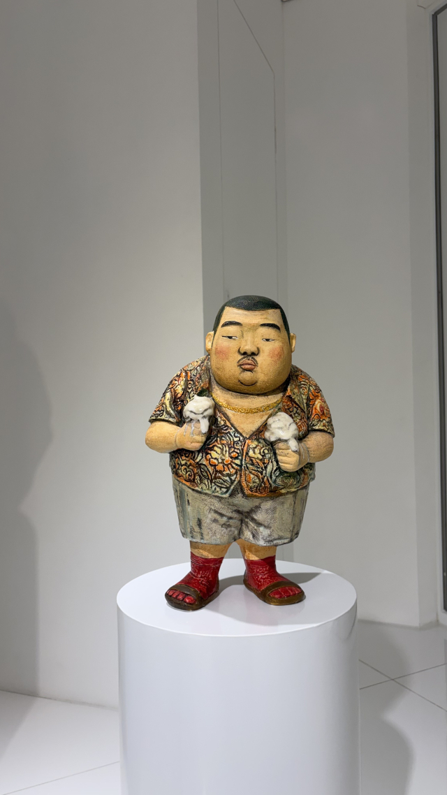 김원근 작가의 '순정남' 조각. 김은영 기자 key66@