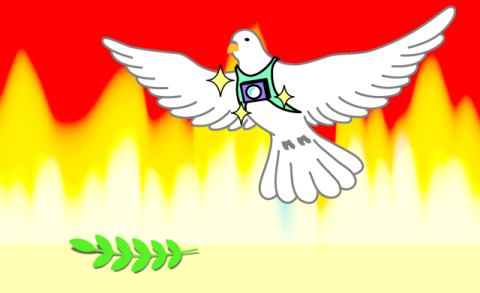 무기 전락한 '평화 상징'