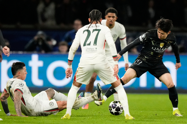 PSG의 UCL 9경기에 모두 교체 출전한 이강인. AP 연합뉴스