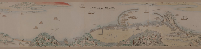 부산 개항 150주년을 기념해 열리는 전시회에 선보일 초량화관도. 부산시립박물관 제공
