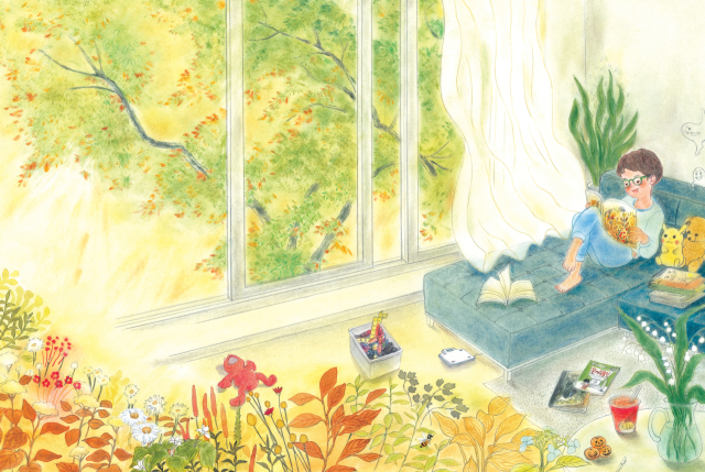 심예진 작가 그림책 <자란다>의 한 장면. 그림책을 통해 우리는 상상력과 다른 관점으로 세상을 보는 눈을 키울 수 있다. 노란상상 제공