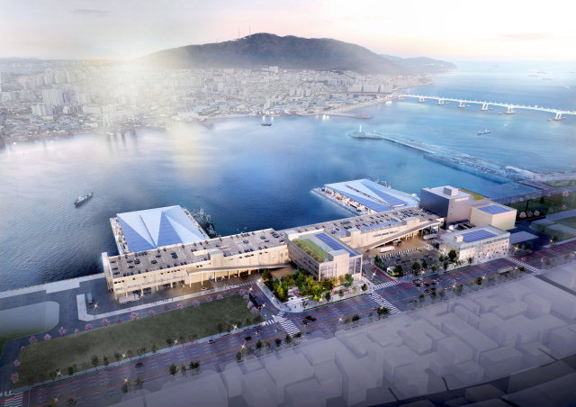 HJ중공업이 제안한 부산공동어시장 현대화 사업 조감도. HJ중공업 제공