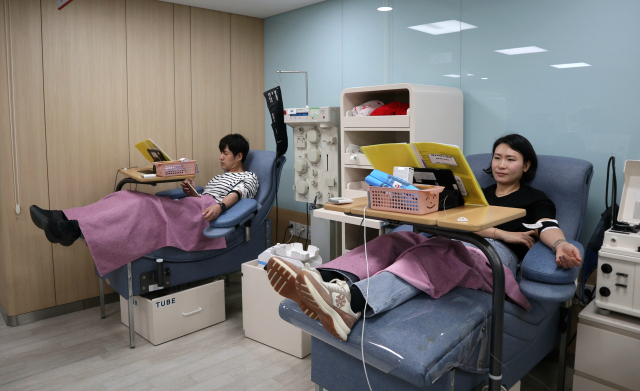 한국해양진흥공사 임직원은 지난 23일 오후 헌혈의집 서면로센터를 방문해 단체 헌혈을 실시했다. 해진공 제공