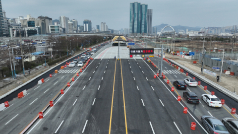 충장지하차도 31일 오후 우선개통…부산역~북항 일대 교통 혼잡 일부 해소 기대