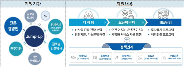 중소벤처기업부의 '도약(점프업) 프로그램' 사업 체계도. 부산시 제공