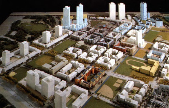 일본 신도시 마쿠하리 베이타운 모형도. 부산국제건축제 제공