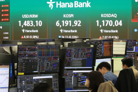 종전 기대감에 코스피 ‘6000피’ 안착…시총 1조 클럽도 복귀