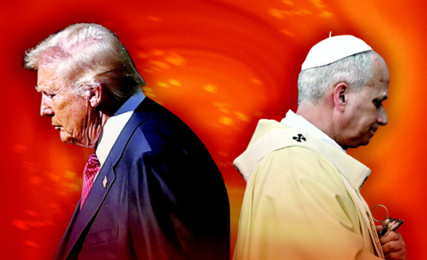 트럼프 vs 교황 ‘오버랩’