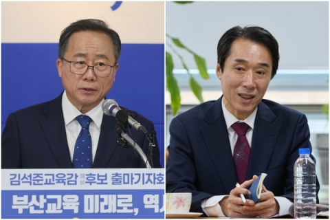 김석준 “정책 연속성” vs “교육 체인지” 최윤홍