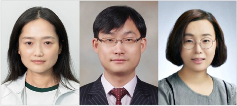 왼쪽부터 펑위안 박사과정생, 허균 교수, 현순안 학술연구교수.
