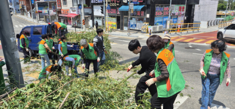 북구 화명2동, 전국체전 대비 합동 도시환경정비·안전 캠페인 펼쳐