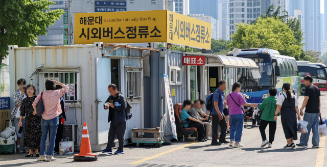 17일 부산 해운대구 해운대시외버스정류소 모습. 김종진 기자 kjj1761@