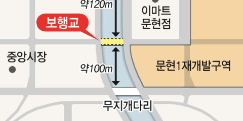 예산 낭비 논란 ‘동천 보행교’ 백지화 기로