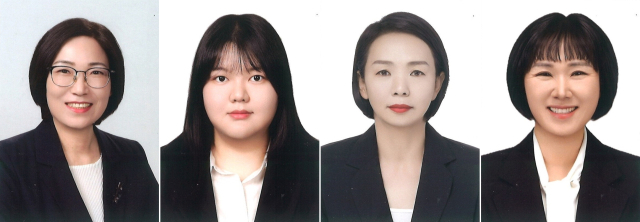 고성군의원 여성 비례대표 후보. 왼쪽부터 윤정애, 한채민(이상 더불어민주당), 양애정, 이윤이(이상 국민의힘) 후보. 중앙선거관리위원회