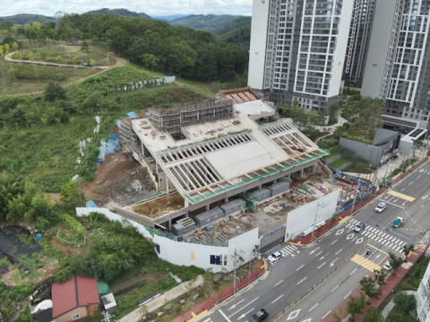 반년 넘게 멈춰있던 진주 동부시립도서관 공사 ‘재개’